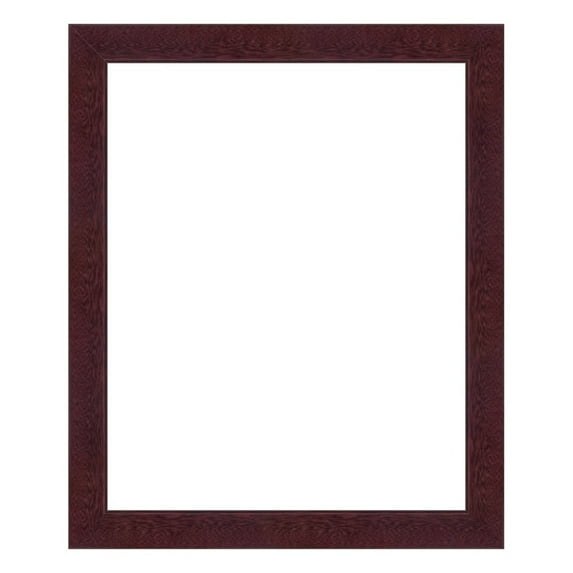 Mahogany Wood Picture Frame - Flat Modern Framing