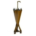 thumbnail image 1 of Mahogany and Brass Umbrella Stand, 1 of 1