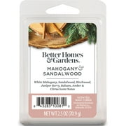 Mahogany and Sandalwood Premium Scented Wax Melts, Better Homes & Gardens, 2.5 oz (1-Pack)