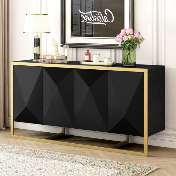 Mahogany wood, sleek contrast | In hallway, adds a touch of sophistication