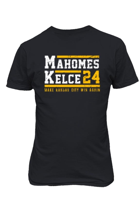 Mahomes Kelce 2024 Kansas Football Duo Playoff Fans Unisex T-Shirt