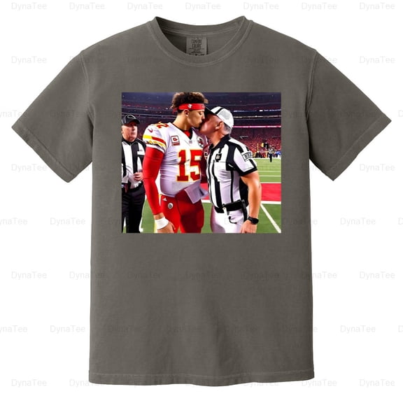 Mahomes Referee Funny Football Interaction Meme Sports Fan KC Comfort Color T-Shirt V21687 Unisex, up to 4XL