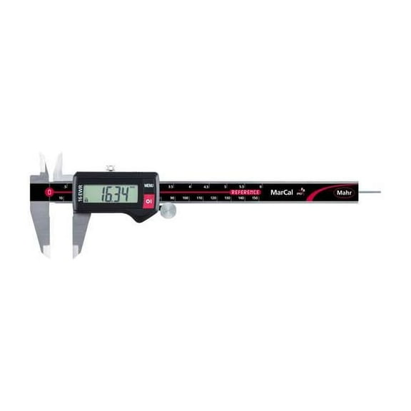 Mahr Digital Caliper, 0.0005in.Res, 40mm Jaw D 4103301