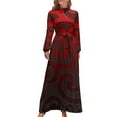 thumbnail image 1 of Mahuika - Goddess of Fire Long Dress prom dresses Womens dresses dresses with long sleeves women, 1 of 4