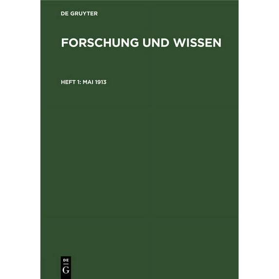 Mai 1913 (Hardcover)