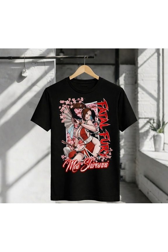 Mai Shiranui Fatal Fury Anime Graphic T-Shirt Fighting Game Waifu Tee