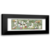 Mai-Thu 14x7 Black Modern Framed Museum Art Print Titled - La recreation