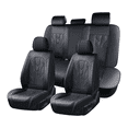 thumbnail image 1 of MaiQtai Car Seat Covers Set of 5 PU Leather Universal Fit Auto Cover SUV Truck, Black, 1 of 10