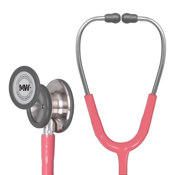 MaiWieel Classic Monitoring Stethoscope Professional Dual Head Pearl Pink Stethoscopes For Nurse,Doctor,Vet,Home Medical,EMT