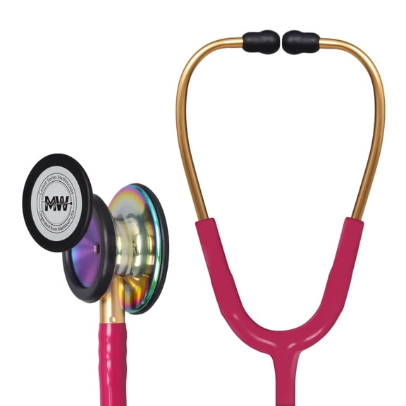 MaiWieel Classic Monitoring Stethoscope Professional Dual Head Raspberry Stethoscopes For Nurse,Doctor,Vet,Home Medical,EMT