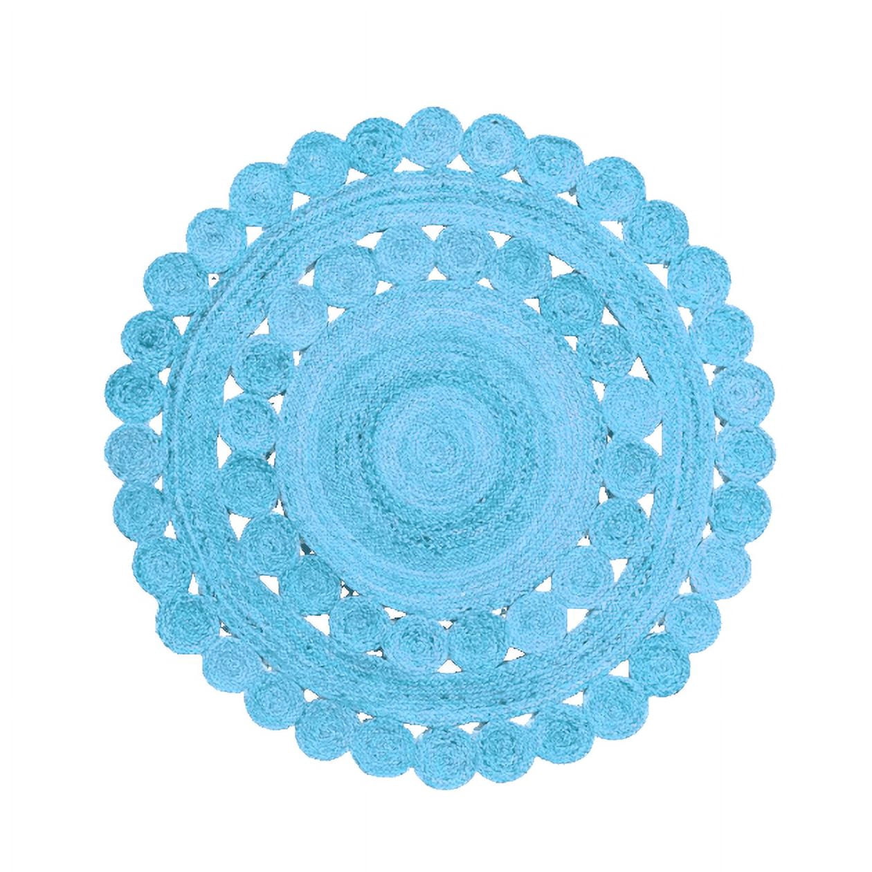 Maia Classic Circles Round Jute Rug Blue — free download