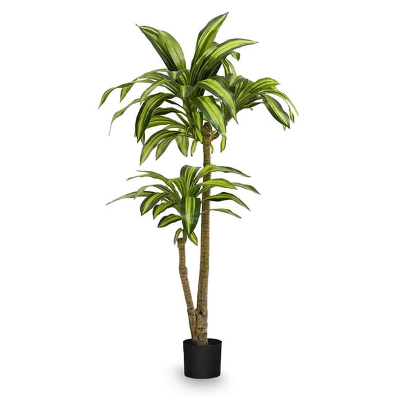 Maia Shop 4ft Dracaena Artificial Plant, Fake Plants for Home Decor