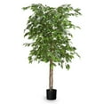 thumbnail image 1 of Maia Shop 5ft Artificial Ficus Tree, Fake Plants for Home Decor, 1 of 10