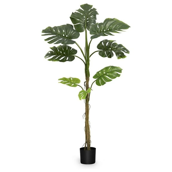 Maia Shop 5ft Artificial Monstera Plant, Fake Plants for Home Decor
