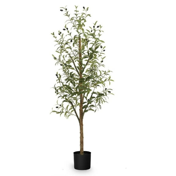 Maia Shop 5ft Artificial Olive Tree, Fake Plants for Home Decor