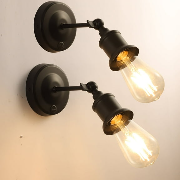 Maichis 12V LED Wall Sconce Light Fixture with ON/Off Switch, Warm White Reading Lamp with E26 LED Bulb (Included) for RV, Boat, Marine, Motorhome, Caravan