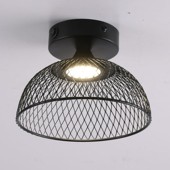 Maichis 12V RV Interior Pendant Light - Flush Mount Metallic Fixture with On/Off Switch & Metal Shade and in-Built LED for Motorhome Camper Trailer