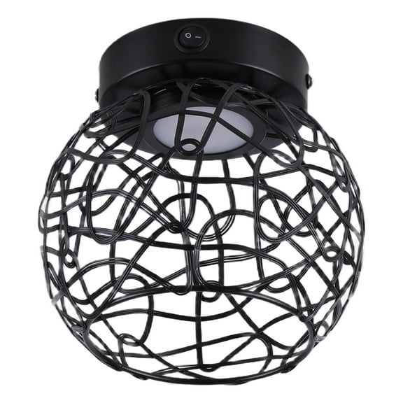 Maichis 12V RV LED Pendant Light Fixture with Built-in Non-Replaceable LED & On/Off Switch - Modern Metal Net Shade for RV, Motorhome, Camper, Trailer Interior & Dining Room Lighting