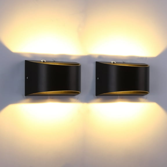 Maichis 2Pack 12V RV Modern LED Wall Sconce Lighting Fixture Lamps, RV LED Bedside Reading Lamps 5W Warm White 3000K, Up and Down RV Interior Wall Lamps for Marine, Motorhome