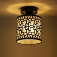 thumbnail image 1 of Maichis RV Pendent Dining-Room Light Fixture, 1X Replaceable LED Bulb Included, 12V RV Interior Light with Switch, Black Scrolled Flower Shape, 12Volt Interior Light for RV Motorhome Camper Trailer, 1 of 6