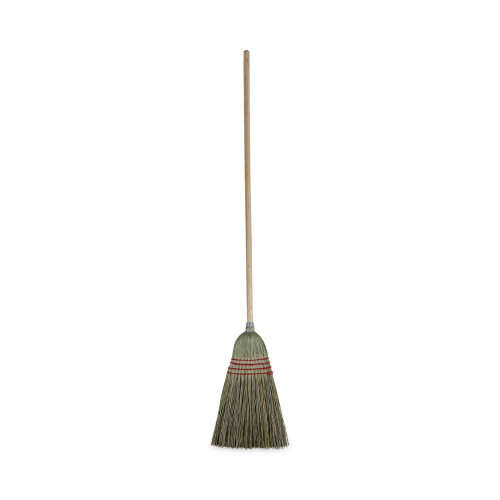 Maid Broom, Mixed Fiber Bristles, 55" Long, Natural