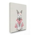 thumbnail image 1 of Maid Bunny Kids Animal Pink Painting Oversized Stretched Canvas Wall Art by Ziwei Li, 1 of 6