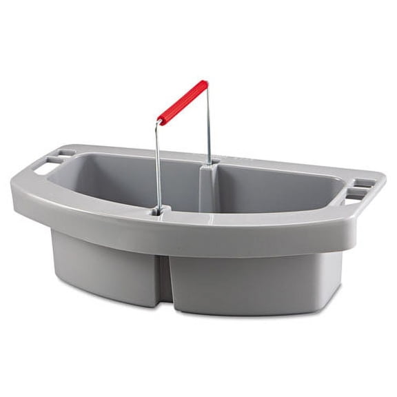 Maid Caddy, Two Compartments, 16 x 9 x 5, Gray | Bundle of 5 Each