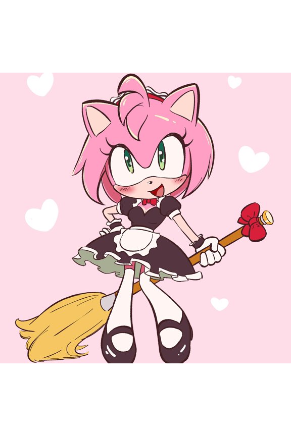 Maid Hedgehog Character Vinyl keychain | Speedy Hedgehog Game, RANDOM 1 PACK