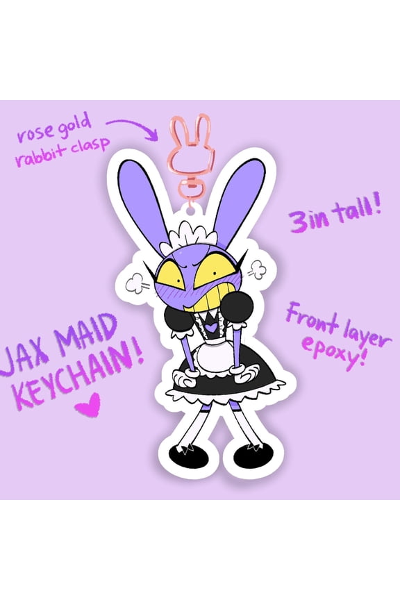 Maid Jax Acrylic Epoxy Keychain (1 keychain)