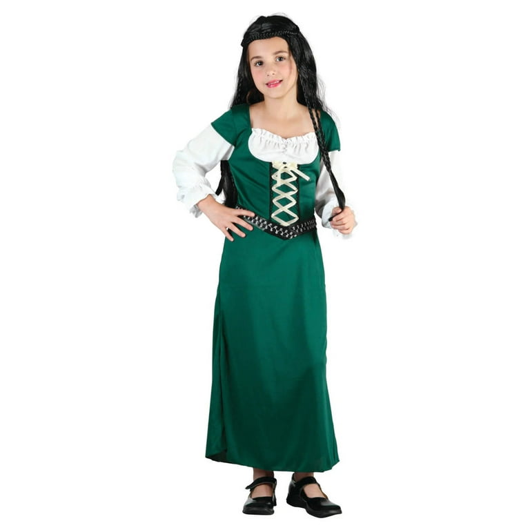 Maid Marion Kids Costume Green Dress Maid Marion Kids Costume Green Dress