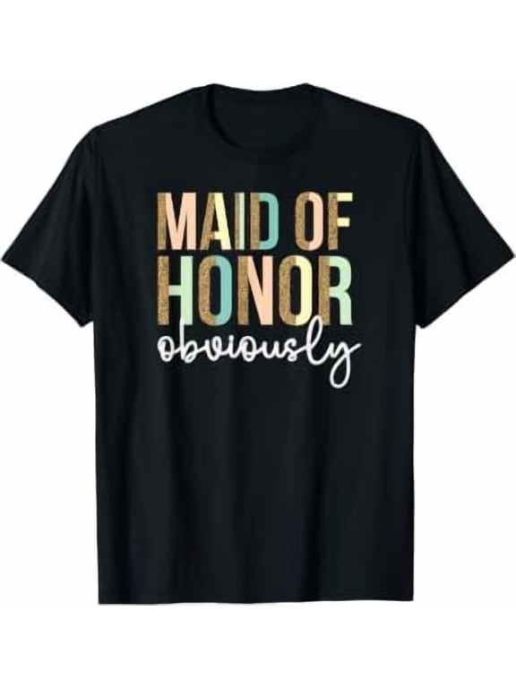 Maid Of Honor Obviously Wedding T-Shirt