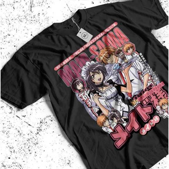 Maid Sama T-Shirt Japanese Animation Top, Graphic Tee for Anime Fans