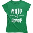 thumbnail image 1 of Maid of Honor Women's Wedding Bridal Bachelorette Party Bridesmaids T-Shirt, 1 of 4