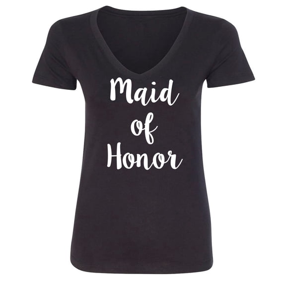 Maid of Honor Womens V-Neck Tee