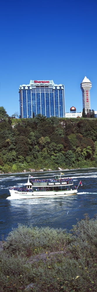 Maid of the Mist boat ride to falls Niagara Falls Ontario Canada Canvas Art - Panoramic Images (27 x 9)