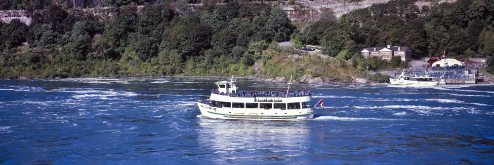 Maid of the Mist boat ride to falls Niagara Falls Ontario Canada Canvas Art - Panoramic Images (36 x 12)