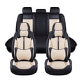 thumbnail image 1 of Maidao Auto Bucket Seat Covers Water Proof for BMW for 6series 2017-Present 5 Seats with Backrest Black Beige, 1 of 5