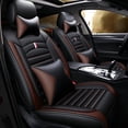 thumbnail image 1 of Maidao Car Seat Covers Full Set for Acura for TL 2004-2014 5 Seats Leather Compatible Airbag Water Resistant Front Rear Cushion Protector with Pillow Black and Coffee, 1 of 9