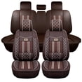 thumbnail image 1 of Maidao Car Seat Covers Full Set for Infiniti for Q45/QX4/Terrano 2005-2012 5 Seats Premium Leather Compatible Airbag Water Resistant Front Rear Cushion Protector Coffe, 1 of 7