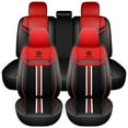 thumbnail image 1 of Maidao Car Seat Covers Full Set Leather for BMW for M3 2020-Present 5 Seats Water Resistant Front Rear Cushion Protector Red, 1 of 7