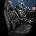 thumbnail image 1 of Maidao Car Seat Covers Full Set Leather for BMW for X1 2017-Present 5 Seats Water Resistant Front Rear Cushion Protector with Pillow Black, 1 of 8