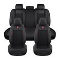 thumbnail image 1 of Maidao Car Seat Covers Full Set Leather for Lada for Vesta 2015-Present 5 Seats Water Resistant Front Rear Cushion Protector Black, 1 of 7