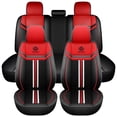 thumbnail image 1 of Maidao Car Seat Covers Full Set Leather for Nissan for Rogue/X-Trail 2007-Present 5 Seats Water Resistant Front Rear Cushion Protector Red, 1 of 7