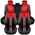 thumbnail image 1 of Maidao Car Seat Covers Full Set Leather for Subaru for Impreza 2001-Present 5 Seats Water Resistant Front Rear Cushion Protector Red, 1 of 7