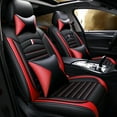 thumbnail image 1 of Maidao Car Seat Covers Full Set for Lexus for LS 2018-Present 5 Seats Compatible Airbag Waterproof Premium Leather Front and Back Seat Protectors Black and Red, 1 of 8