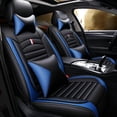 thumbnail image 1 of Maidao Car Seat Covers Full Set for Mercedes-Benz for CLK500 1999-2009 5 Seats Compatible Airbag Waterproof Premium Leather Front and Back Seat Protectors with Headrest Black and Blue, 1 of 7