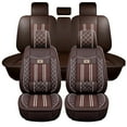 thumbnail image 1 of Maidao Car Seat Covers Full Set for Mercedes-Benz for CLK500 1999-2009 5 Seats Leather Compatible Airbag Water Resistant Front Rear Cushion Protector Coffe, 1 of 7