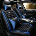 thumbnail image 1 of Maidao Car Seat Covers Full Set for Volvo for S60 2001-2018 5 Seats Airbag Compatible Waterproof Soft Front Rear Cushion Protector Full Set with Headrest Black and Blue, 1 of 7