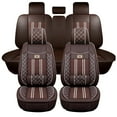 thumbnail image 1 of Maidao Car Seat Covers Full Set for Honda for Accord 2007-2018 5 Seats Leather Compatible Airbag Water Resistant Front Rear Cushion Protector Coffe, 1 of 7