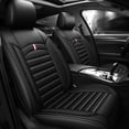 thumbnail image 1 of Maidao Car Seat Covers Full Set for Lexus for RX/Harrier 1999-Present 5 Seats Waterproof Premium Leather Front and Back Seat Protectors Black, 1 of 8